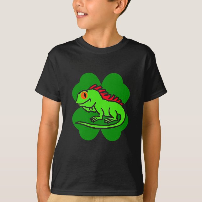 Camiseta Iguana Verde com quatro trevas (Frente)