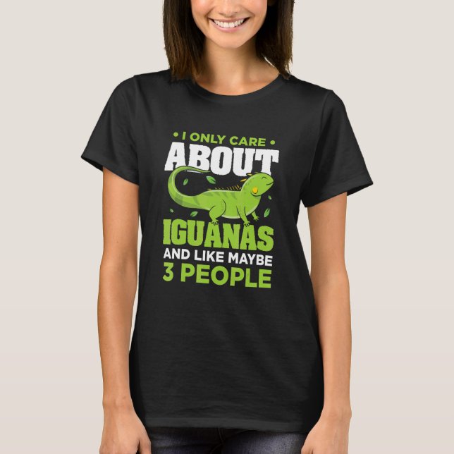 Camiseta Iguanas e talvez 3 pessoas Iguana (Frente)