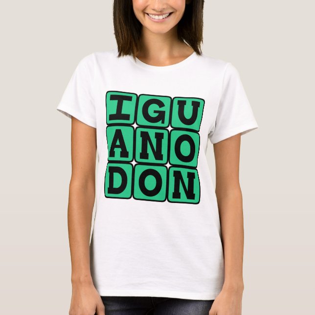 Camiseta Iguanodon, Dinossauro Ornitópode (Frente)