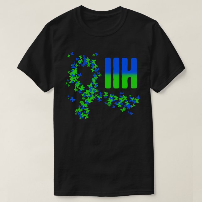 Camiseta IIH Pseudotumor Cerebri Idiopático Intracraniano H (Frente do Design)