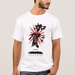 Camiseta IJN Kaga Carrier Calliografia