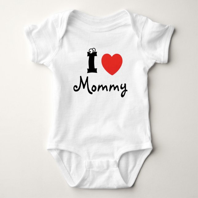 Camiseta Ik houd van mama romper (Frente)