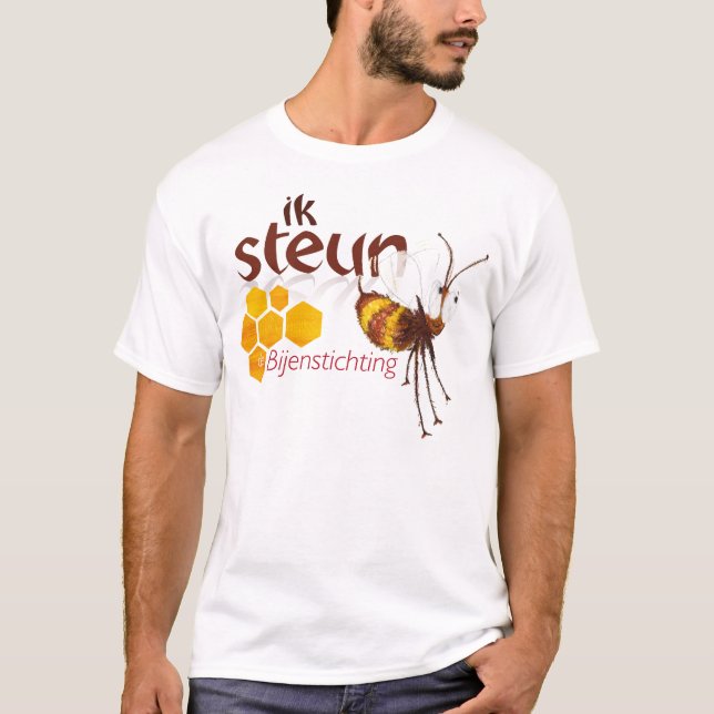 Camiseta Ik steun de Bijenstichting (Frente)