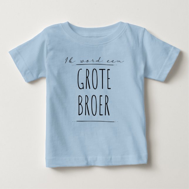 Camiseta Ik word een grote broer (Frente)