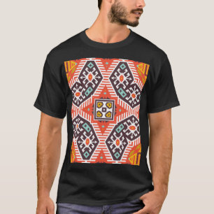 Camiseta Ikat Aztec: Textura em striping étnico