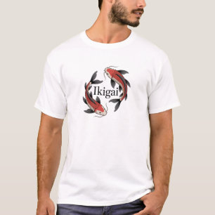 Camiseta Ikigai Símbolo Japonês Koi de Propósito