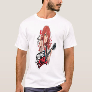 Camiseta : Ikuyo Kita Anime Guitar Adesivo   Música Rock 