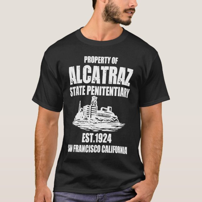 Camiseta Ilha Alcatraz, São Francisco Califórnia (Frente)