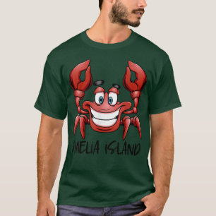 Camiseta Ilha Amelia Flórida Praia Férias em Família Grupo
