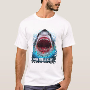 Camiseta Ilha Anna Maria Flórida Férias Grande Tubarão Bran