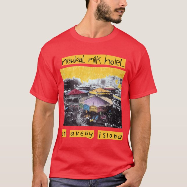 Camiseta Ilha Avery engraçado (Frente)
