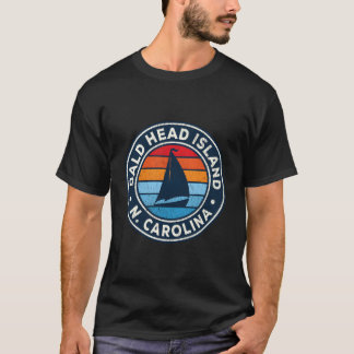 Camiseta Ilha Bald Head North Carolina Nc Vintage Sailboa