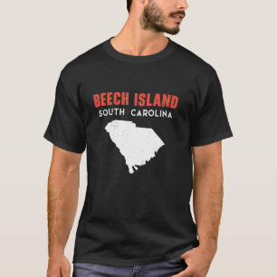 Camiseta Ilha Beech Carolina do Sul EUA Estado América Trav