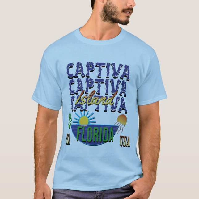 Camiseta Ilha Captiva, Flórida (Frente)