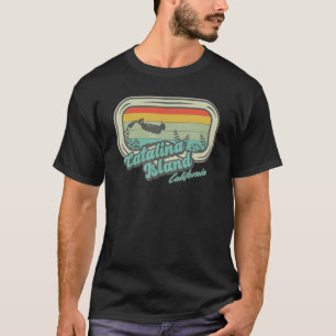 Camiseta Ilha Catalina Califórnia Snorkeling Retro E Di