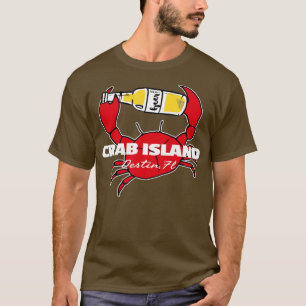 Camiseta Ilha Crab Destina FL Party Sandbar Souvenir
