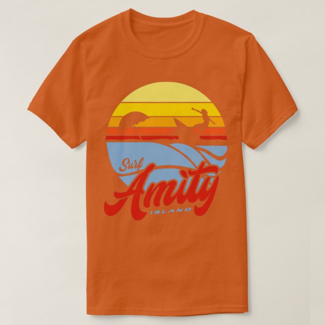 Camiseta Ilha da Amidade do surf1 (Frente do Design)