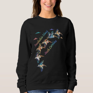 Camiseta Ilha Daufuskie Carolina do Sul Colorful Tie-Dye P