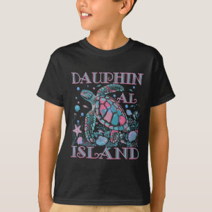 Camiseta Ilha Dauphin Al Amante de Tartaruga Praia Colorida