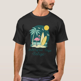 Camiseta Ilha de Ambergris Belize Lembrança Férias Belizean