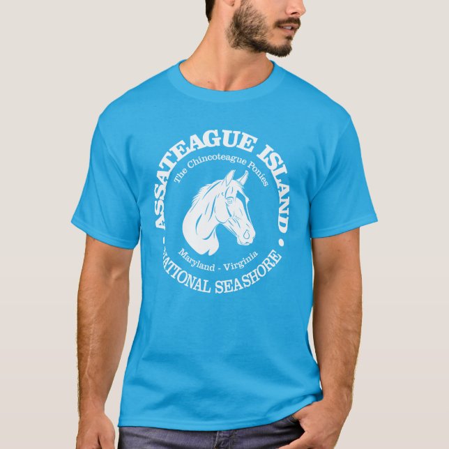 Camiseta Ilha de Assateague (pônei) (Frente)