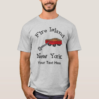 Camiseta Ilha de Fogo Personalizada do Vagão Vermelho