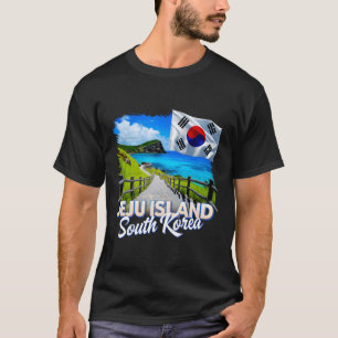 Camiseta Ilha de Jeju Coreia do Sul País Viagem Férias Ko