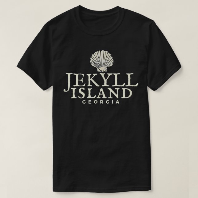 Camiseta Ilha de Jekyll, Georgia Ocean Shell  (Frente do Design)