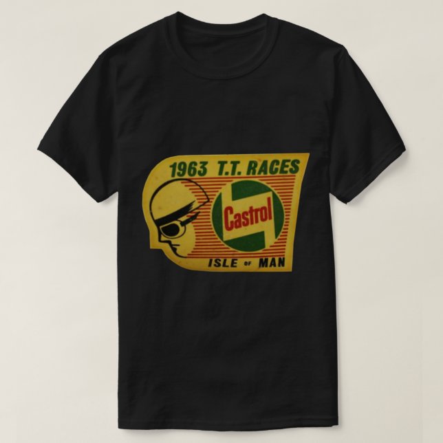 CAMISETA ILHA DE MANN TT VINTAGE 1963 (Frente do Design)
