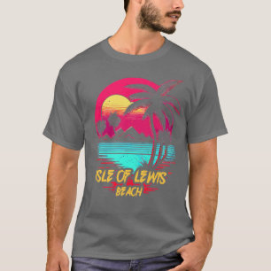 Camiseta Ilha de Praia Retrowave de Lewis Beach