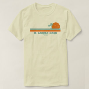 Camiseta Ilha de St. George Florida Palmeiras Sol