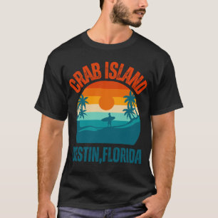 Camiseta Ilha do Caranguejo férias de verão Destin Flórida