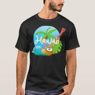 Camiseta Ilha do Havaí com vibes tropicais