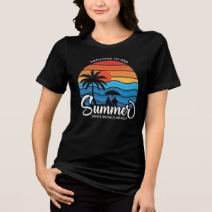 Camiseta Ilha do Paraíso Praia de Santa Mônica-35307