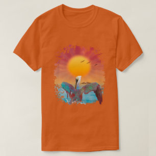 CAMISETA ILHA DO PELICANO AO PÔR DO SOL