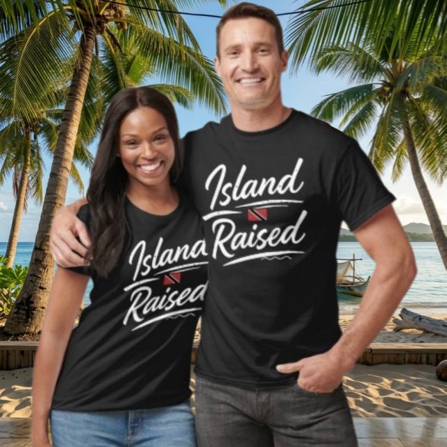 CAMISETA ILHA ERGUIDA - TEXTO BRANCO (Criador carregado)