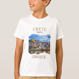 Camiseta Ilha Grega Creta Grécia com a Cidade de Rethimno