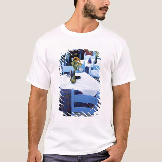 Camiseta Ilha grega de Creta e cidade velha de Chania (Frente)