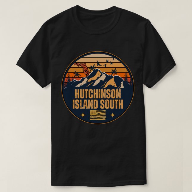 Camiseta Ilha Hutchinson Sul, Flórida  (Frente do Design)