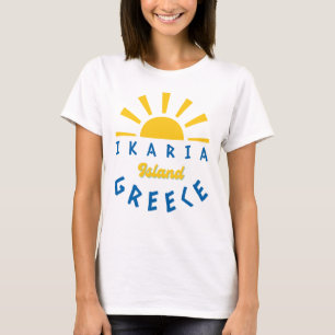 Camiseta Ilha Ikaria, Grécia - Sunshine Women's
