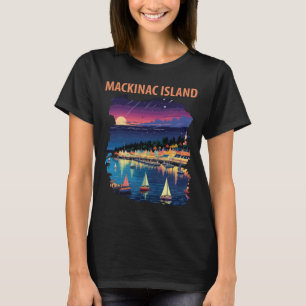 Camiseta Ilha Mackinac Michigan Porto Viagem