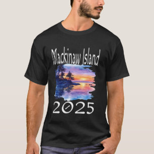 Camiseta Ilha Mackinaw 2025 Grupo de Férias Familiares Comb