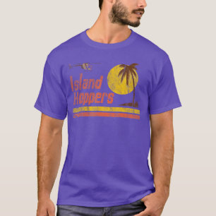 Camiseta Ilha Magnum Retro Hoppers Pôr do sol em PI retrô