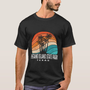 Camiseta Ilha Mustang State Park Texas Palm Tree Beach