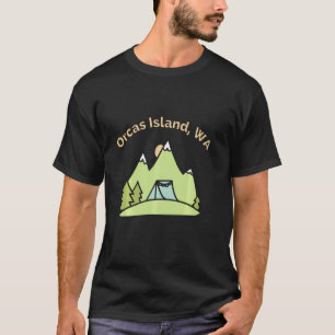Camiseta Ilha Orcas Wa Montanhas Caminhadas Escaladas Acamp