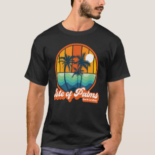 Camiseta Ilha Retro de Palms Carolina do Sul Verão 90 Beac