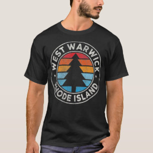 Camiseta Ilha RI Vintage, RI, West Warwick, Retro