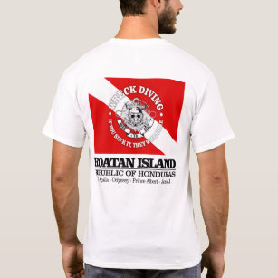 Camiseta Ilha Roatan (mergulho em destroços)