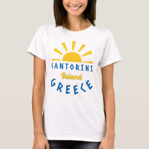 Camiseta Ilha Santorini, Grécia - Sunshine Women's