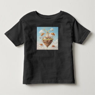Camiseta Ilha Sonhadora da Padaria Flutuante com Coelhinhos